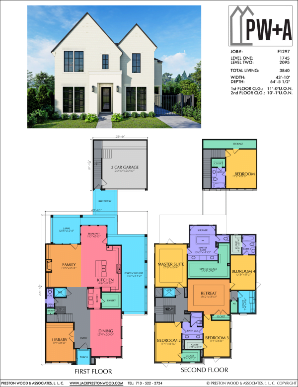 Two Story Urban Home Plan F1297