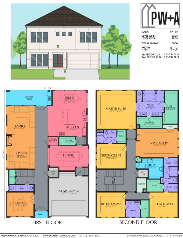 Two Story Urban Home Plan E7165