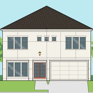 Two Story Urban Home Plan E7165