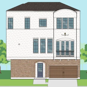Three Story Townhome Plan E8003 A2.2