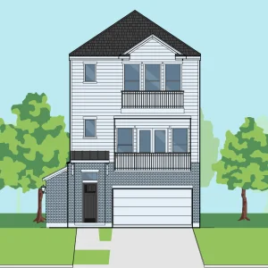Three Story Townhome Plan E8052 A1.1L