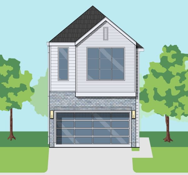 Two Story Townhome Plan E9015 A1.2