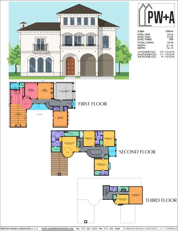 Two Story Urban Home Plan E9044