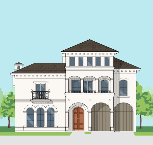 Two Story Urban Home Plan E9044