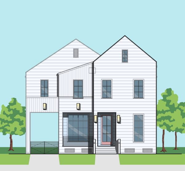 Two Story Urban Home Plan E9100