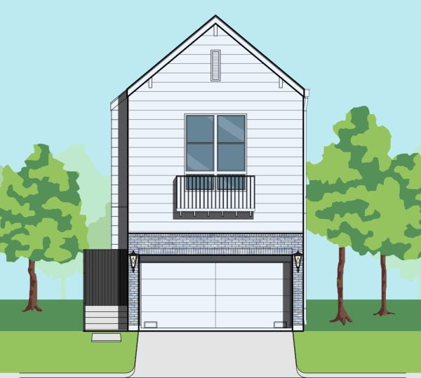 Two Story Townhome Plan E9111 A1.1