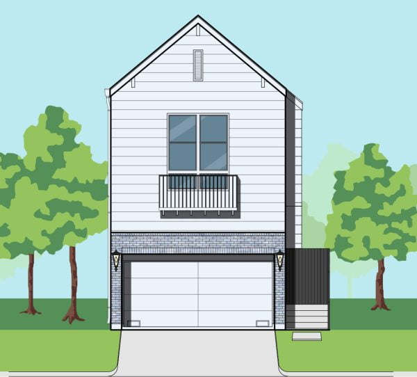 Two Story Townhome Plan E9111 A1.1