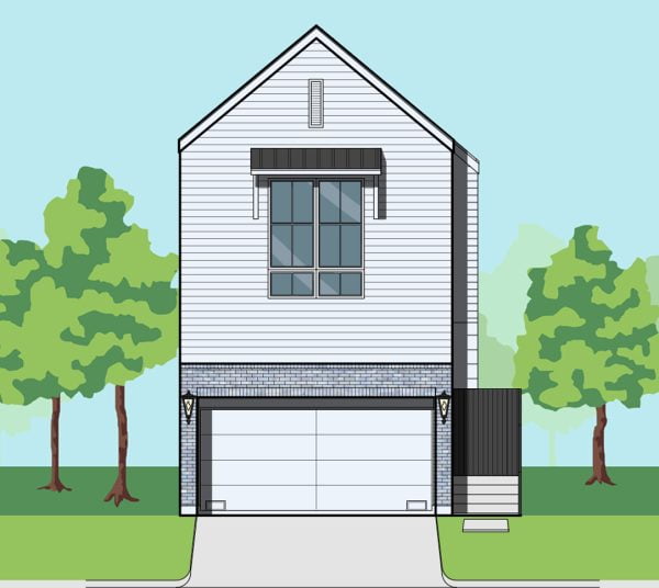 Two Story Townhome Plan E9111 A1.3R