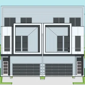2 1/2 Story Townhome Plan E9169 A2.1 Duplex