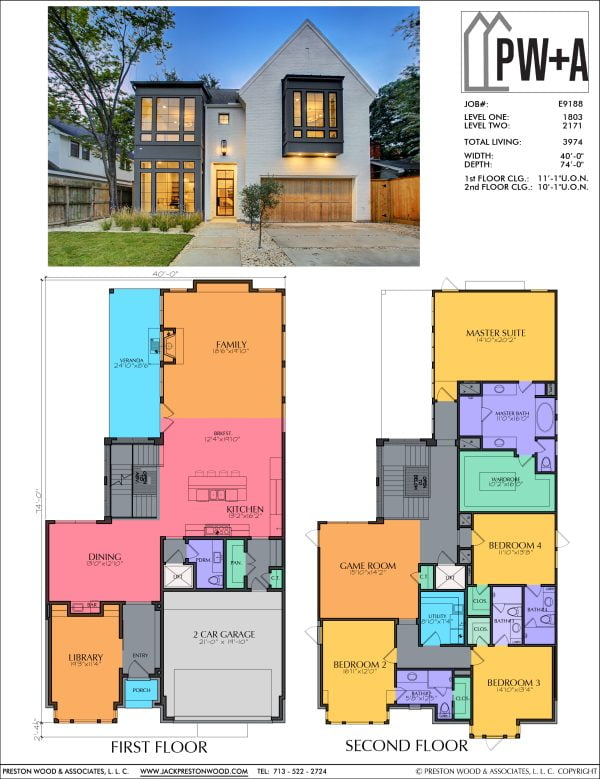 Two Story Urban Home Plan E9188