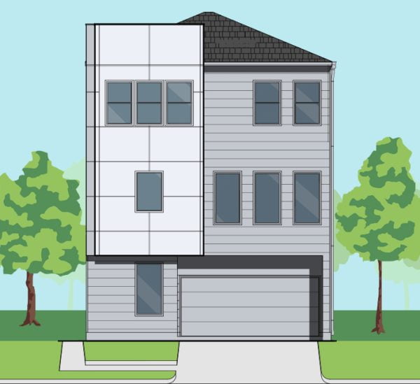 Three Story Townhome Plan E9189 D2.1L