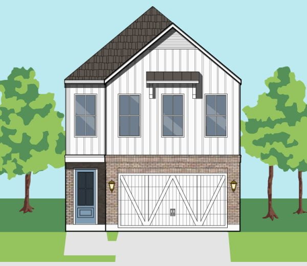 Two Story Home Plan E9227 A1.2L
