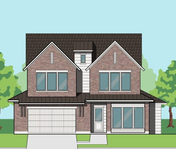 Two Story Urban Home Plan F0005