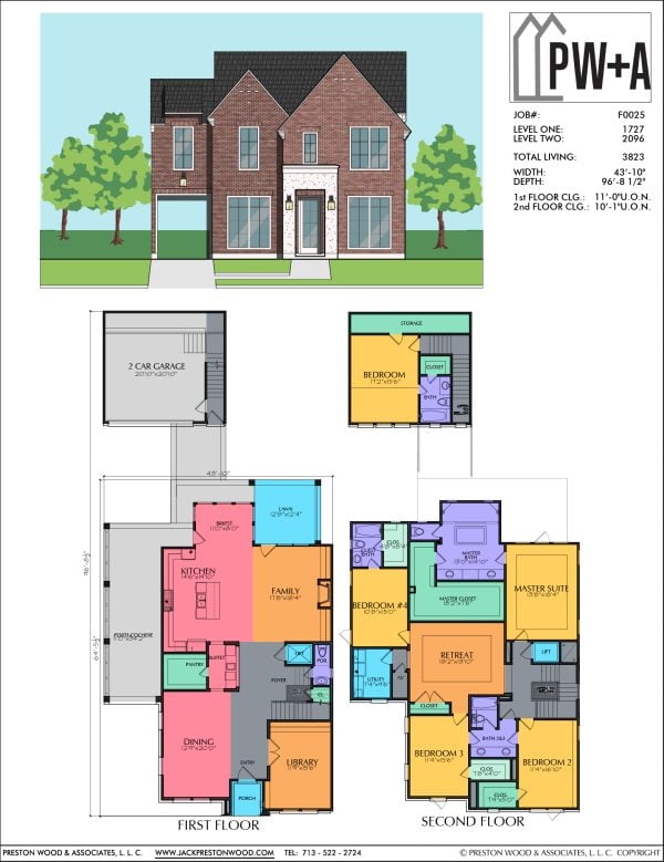 Two Story Urban Home Plan F0025
