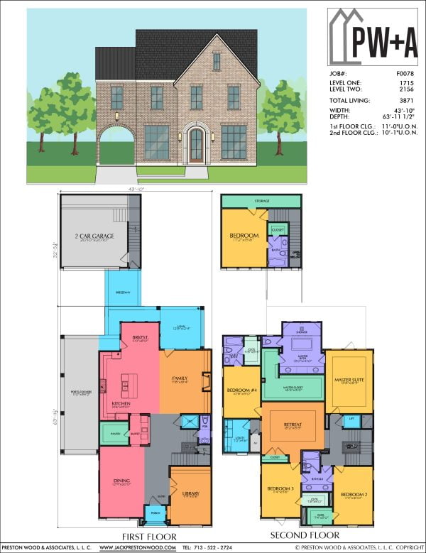 Two Story Urban Home Plan F0078