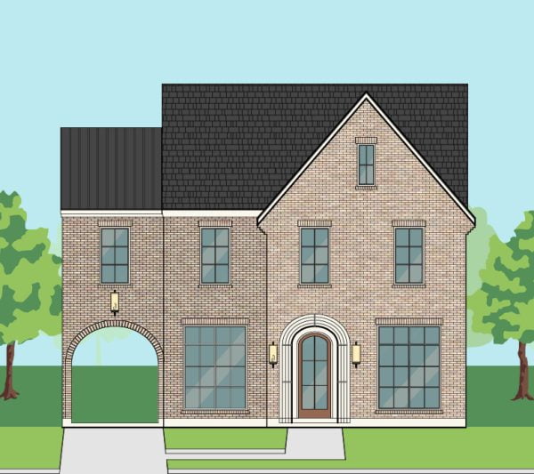 Two Story Urban Home Plan F0078