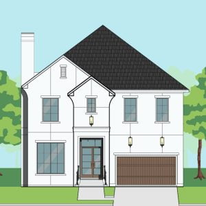 2 1/2 Story Urban Home Plan F0089