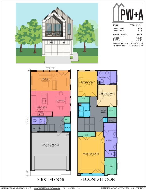 Two Story Home Plan F0101 B1.1R