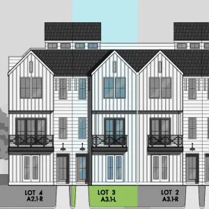 3 1/2 Story Townhome Plan F0103 A3.1
