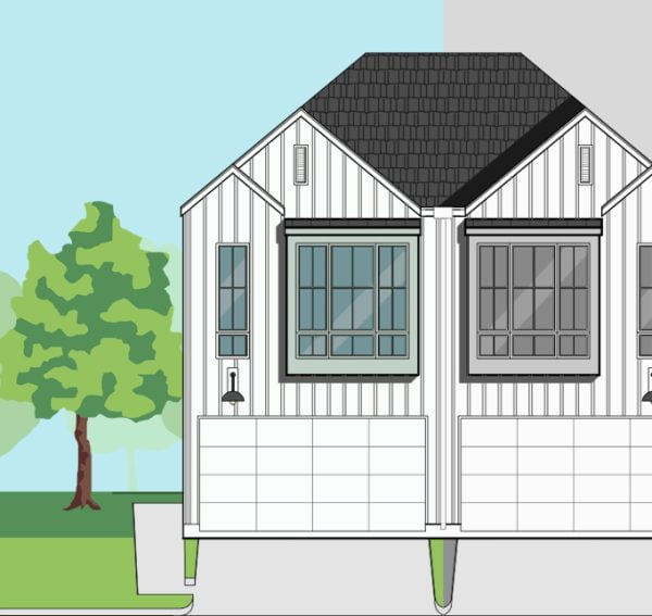 Two Story Townhome Plan F0113 B1.1