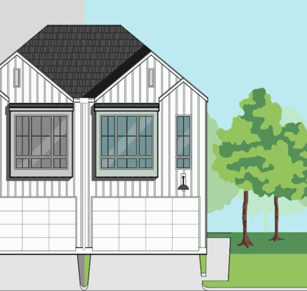 Two Story Townhome Plan F0113 B1.1