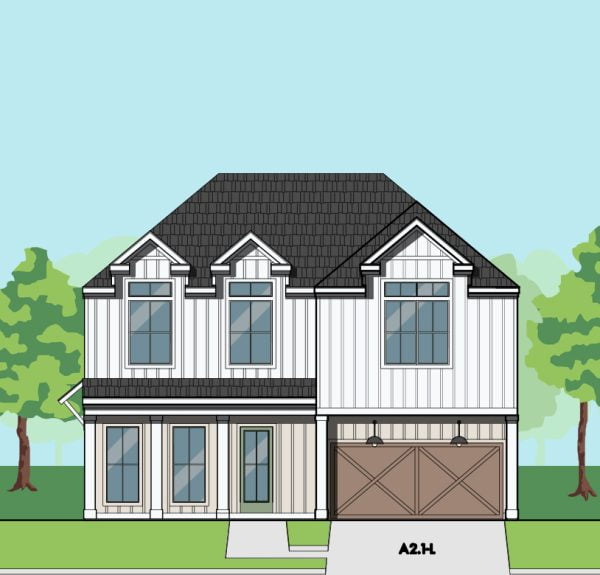 Two Story Home Plan F0119 A2.1