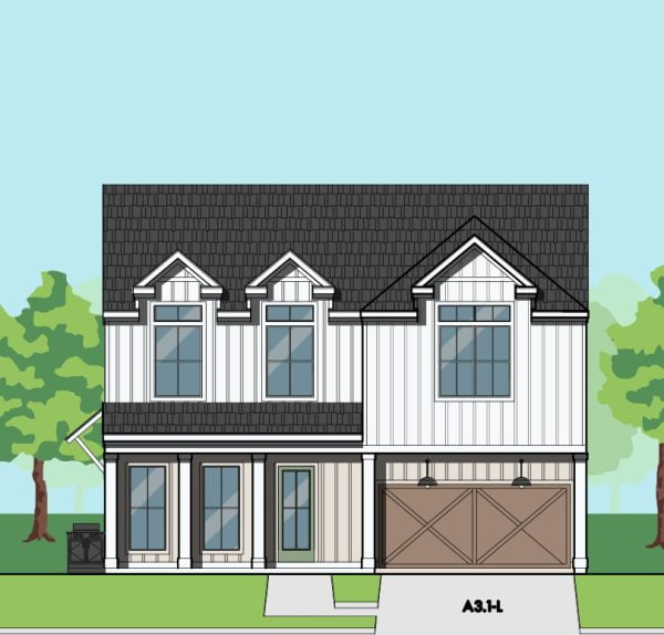 Two Story Home Plan F0119 A3.1