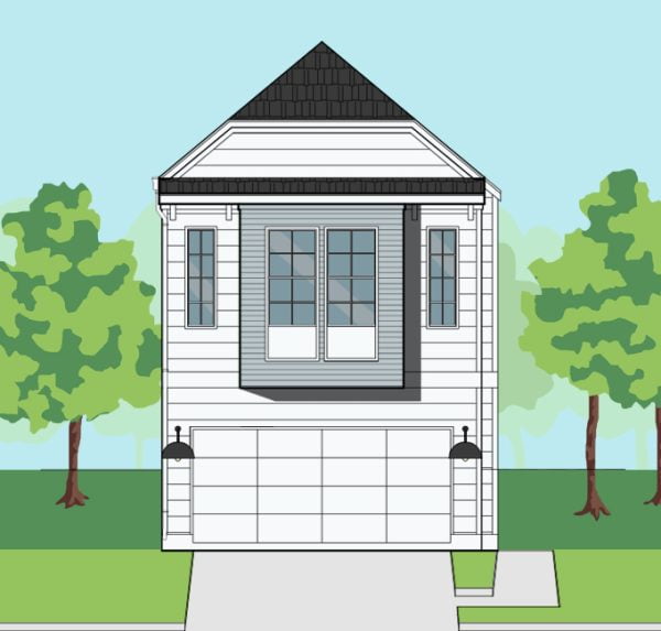 Two Story Townhome Plan F0126 A1.2