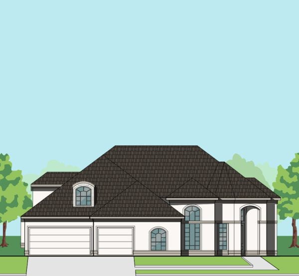 1 1/2 Story Home Plan F0140