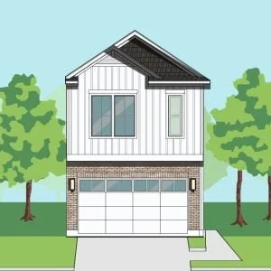 Two Story Townhome Plan F0158