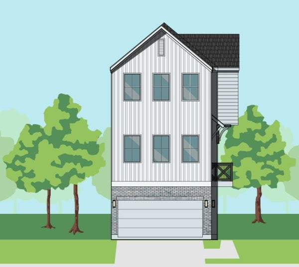 Three Story Townhome Plan F0172 A2.2R