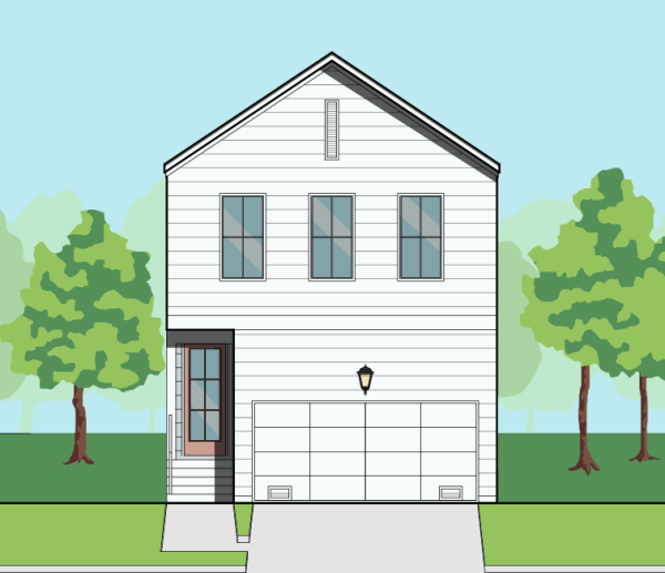 Two Story Small Home Plan F0182 A1.1