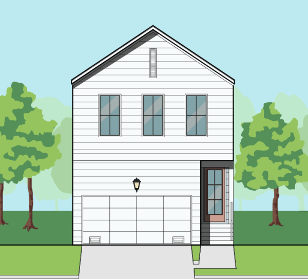 Two Story Small Home Plan F0182 A1.1