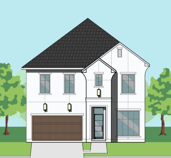 Two Story Urban Home Plan F0190