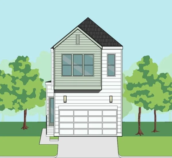 Two Story Townhome Plan F0207 A1.1