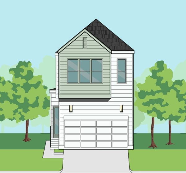 Two Story Townhome Plan F0207 A1.1