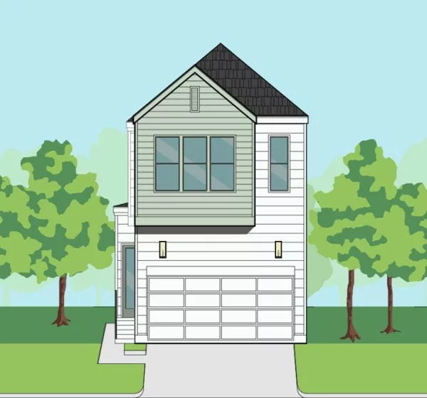 Two Story Townhome Plan F0207 A1.1