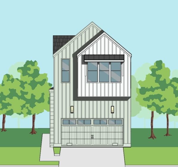 Two Story Townhome Plan F0207 B1.1