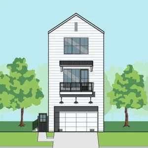 Three Story Townhome Plan F0220 A1.2