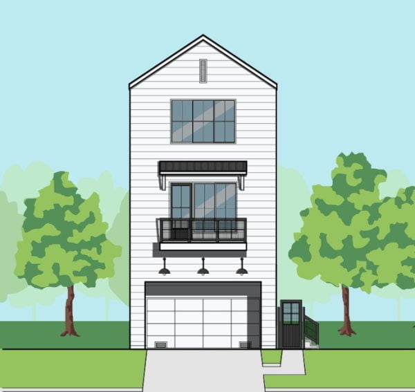Three Story Townhome Plan F0220 A1.2