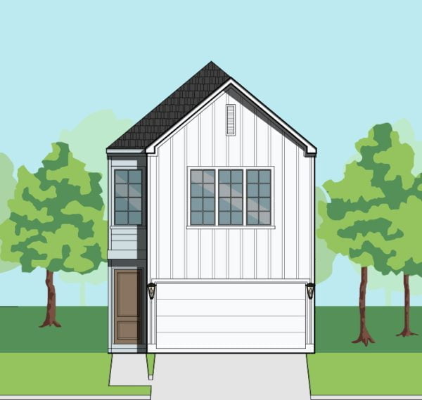 Two Story Townhome Plan F0222 D1.1L