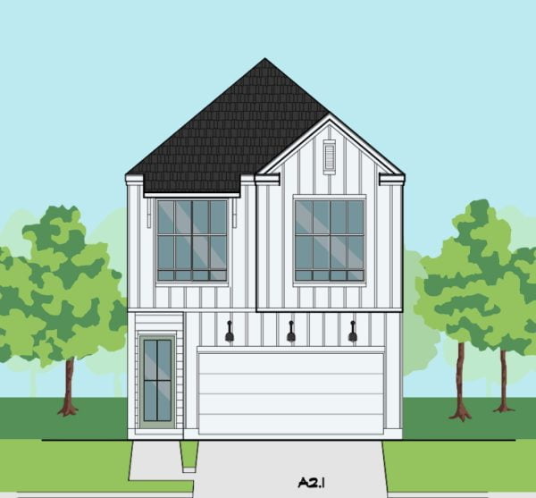 Two Story Townhome Plan F0250 A2.1L