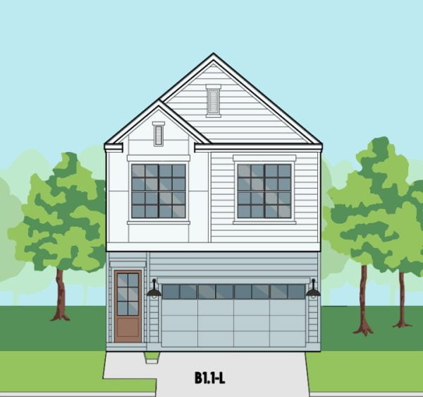 Two Story Townhome Plan F0250 B1.1