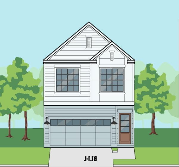 Two Story Townhome Plan F0250 B1.1