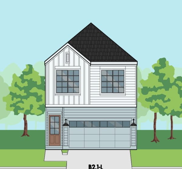 Two Story Townhome Plan F0250 B2.1L