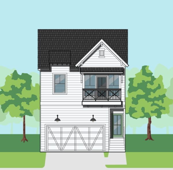 Two Story Townhome Plan F0256 A1.2