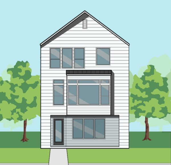 Three Story Townhome Plan F0290