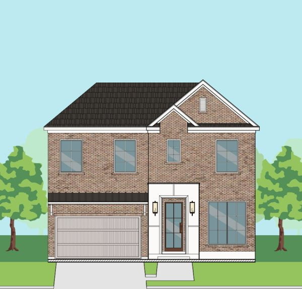 Two Story Urban Home Plan F0312