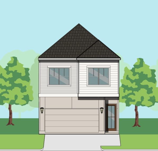Two Story Townhome Plan F0324 A1.2R