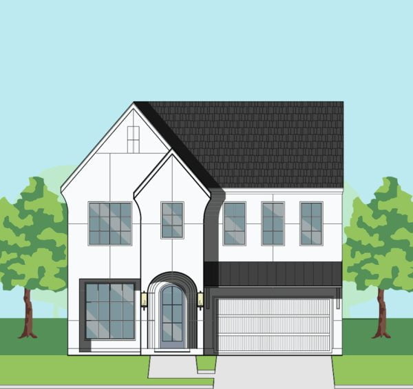 Two Story Urban Home Plan F0326